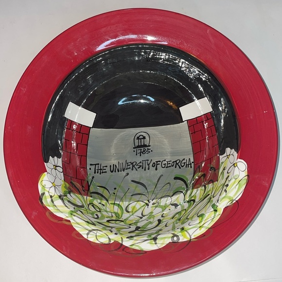Magnolia Lane University Of Georgia college football Serving Bowl - Picture 1 of 6